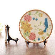 Taiwan Decorative Disc Porcelain Disc Holder display disc frame photo frame certificate frame TOO style plastic display shelf