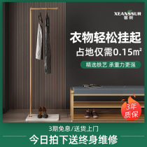 Net red Nordic marble coat rack Floor hanger clothes bedroom household vertical simple shelf