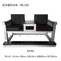 Billiards hall Retro sofa Outdoor solid wood viewing ball chair Billiards supermarket table and chair Solid wood chair chair pu leather Smoking room