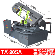 Band sawing machine 45 degree multi-angle corner miter saw horizontal industrial grade heavy-duty high-power automatic metal cutting machine
