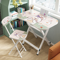 Writing desk large desktop 2021 students childrens bed folding dedicated home junior high school students with chair foldable