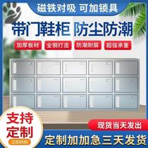 304 stainless steel shoe cabinet dust-free purification workshop shoe stool food factory single and double-sided staff shoe cabinet thickened