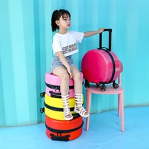 Bailan Senma childrens luggage female cute small cartoon trolley case 18 inch round female princess suitcase male