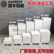 Customized rectangular booth display cabinet paint display stationerRadio station live broadcast station modeling base photography