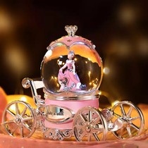 Hobbit workshop pumpkin carriage Crystal Ball Music Box Music Box Music Box little girl birthday gift wedding wedding gift