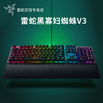 Thunder Black Widow Spider V3 Mute E-Sports Computer Games Magic Color RGB Backlit Mechanical Keyboard 104 Key