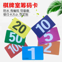 Chess and card room chip card mahjong machine special entertainment waterproof PVC plastic chip coin mahjong machine accessories