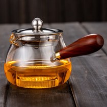 High temperature resistant glass teapot thickened side cooking teapot tea breinner kung fu tea set filter household Tea Tea Tea Tea Tea Tea Tea