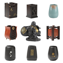 Tea ceremony six gentlemen tea tube single household creative pen holder desktop storage tank tea tools tea set accessories