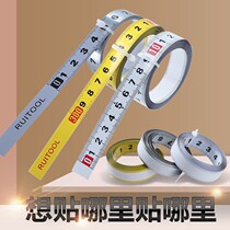 Adhesive scale 0 6-10 meters self-adhesive ruler with glue horizontal ruler anti-rust and wear-resistant paste mechanical table saw ruler
