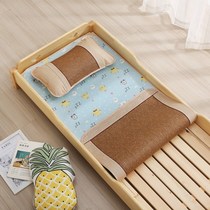  Kindergarten summer bed breathable washable ice silk baby can use a grass mat suitable for baby sleep dual-use mat tide