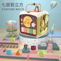 Baby Music hand clap drum children beat drum charging early education 0 puzzle 1 year old 6 months hexahedron baby toy 3