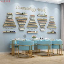 Nordic nail shop put armor table wall shelf cabinet nail polish display rack