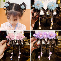  Korean version of the net red headdress burst hair accessories sweet candy color new childrens ancient style braided hairpin 1 pair 01