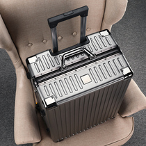 Luggage mens aluminum frame trolley case universal wheel mute 24 inch suitcase female students trend password box 26 suitcase