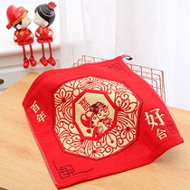 Cotton Hipa towel handkerchief red small square scarf return red handkerchief wedding change red towel red square scarf