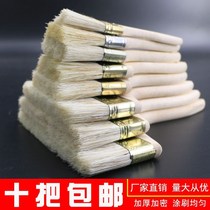 a8 pig hair 7 brushed long hair paint brush sweep grey brush wood shank pig hair brush oil brushed brush bristle brush bag