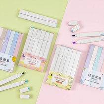 Highlighter Morandi light-colored marker pen students use soft-headed notes to draw key marker pen eye protection hand account pen