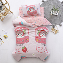 Kindergarten Quilt Cover Three Sets of Entrance Seven Sets of Afternoon Todaycare Bedding Quilts Pillow Bed bedding Six sets of four