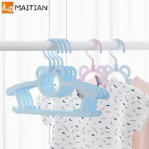 Childrens hangers small telescopic infants and young children non-slip clothes clothes baby baby household drying rack