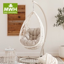 mwh hanging basket rattan chair Household lazy cradle chair Drop chair Indoor balcony Net red hanging chair Outdoor courtyard swing