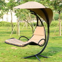 Outdoor Roman hammock can lie on the courtyard single swing chair Outdoor Wrought iron lazy lying bed Balcony cradle chair hanging chair