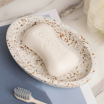AHDE terrazzo toilet soap dish household sink soap box Nordic resin