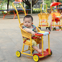 Outside Lady Bridge Baby Bamboo Rattle Light Summer Imitation Vine Baby Trolley Bamboo Totem Chair Toddler Children Stroller