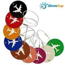 Travel identification: anti-lost boarding aluminum alloy hangtags luggage tags luggage tags boarding passes school bags tags lanyards
