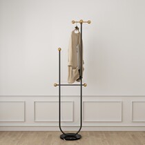 Minimalist light extravagant designer clothing rack clothes hanger clothes hat rack Nordic floor-type marble metal hanger bag rack