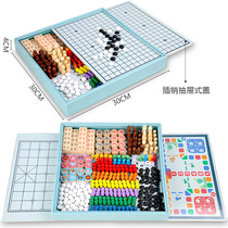 All-in-one checkers flying chess backgammon multi-function chess book for childrens educational desktop student toys