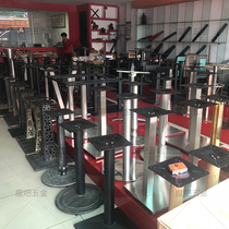Table tripod black cast iron stainless steel bracket cafe table foot marble table leg milk tea shop bar base base