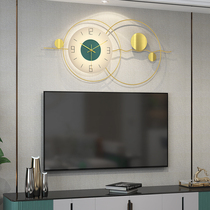 Simple light luxury clock clock living room home fashion personality creative hanging wall decorative clock art hanging watch mute