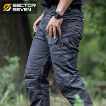 District 7 IX7 mechanic tactical trousers autumn mens outdoor military fans training pants casual slim-fitting pants