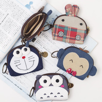 Zero Wallet Woman Little Mini Cute Children Coin Zipped Bag Boy Canvas Small Wallet Zero Money Small Bag Cartoon Korea