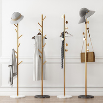 Coat rack Light extravagance iron floor bag clothes hanger simple hanger bedroom Net red creative hanger rack