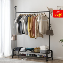 Simple clothes rack floor bedroom coat rack dormitory iron rack hanging clothes modern household simple clothes rack