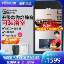 ten thousand and balanced gas water heater WE3W12 domestic toilet natural gas liquefied gas 12 litres anti-electric wall