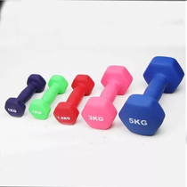 Dumbbells female pair home fitness students 2 yoga 5 male dorm 6kg children 1 weightlifting arm muscle package rubber Yaling