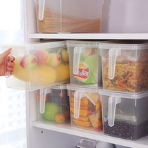 Egg box with handle refrigerator fresh storage box food vegetable storage box fruit sealed box plastic freezer box