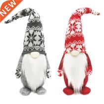 Christmas Handmade Swedish Santa Plush Gnome Doll Toys Xmas
