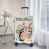 Advanced sense drawbar suitcase day series little fresher 24 inch student password box 20 inch silent den case new small