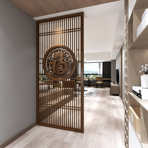 New Chinese wood screened-in-porch off the living room home home occlusion fury entrance blessing Chinese-style decoration simple modern