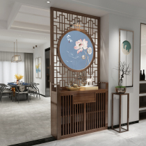 New Chinese Solid Wood Home Screen Partitions Living Room Home Cabinet Lockers Storage Cabinet Shelter Simple and Modern