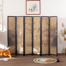 Solid wood screen partition living room Modern Chinese screen folding screen Bamboo indoor partition screen Office small apartment