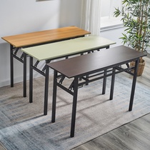 Folding table IBM SIMPLE STRIP TABLE DESK DESK DINING TABLE TRAINING DESK FOLDING PORTABLE MEETING THICKENED