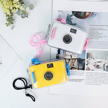 Childrens cartoon film camera Waterproof film machine Non-disposable student creative camera ins vintage gift