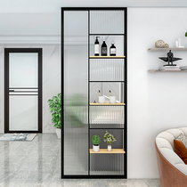 Stainless steel Changhong glass screen partition living room entrance shielding light luxury porch modern simple toilet iron art