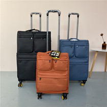 Foreign trade export 20 boarding box ultra light Oxford cloth suitcase 24 luggage 28 inch canvas trolley case universal wheel