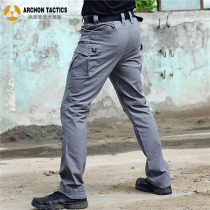 Archon Thunder and Lightning Tactical Pants Mens Spring and Autumn Training Stretch Multi-pocket Military Fans Special Forces Outdoor Work Pants